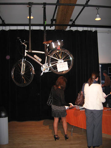 The amazing bike donated from Millennium Water for our silent auction